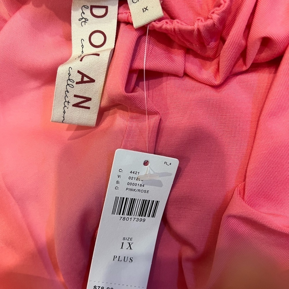 NWT DOLAN cowl neck halter top, Size 1X - Picture 6 of 6